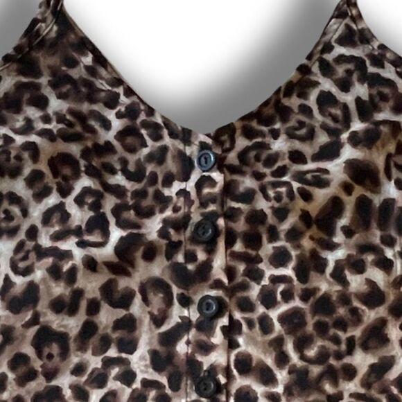 Paper Crane (Anthropologie) Animal Print Women’s Spaghetti Strap Camisole • L - Picture 3 of 9